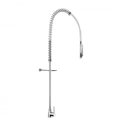 Delabie bateria kuchenna stojąca z wyciąganą wylewką chrom 6693