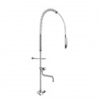 Delabie bateria kuchenna stojąca z wyciąganą wylewką chrom G6632