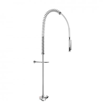 Delabie bateria kuchenna stojąca z wyciąganą wylewką chrom G6633