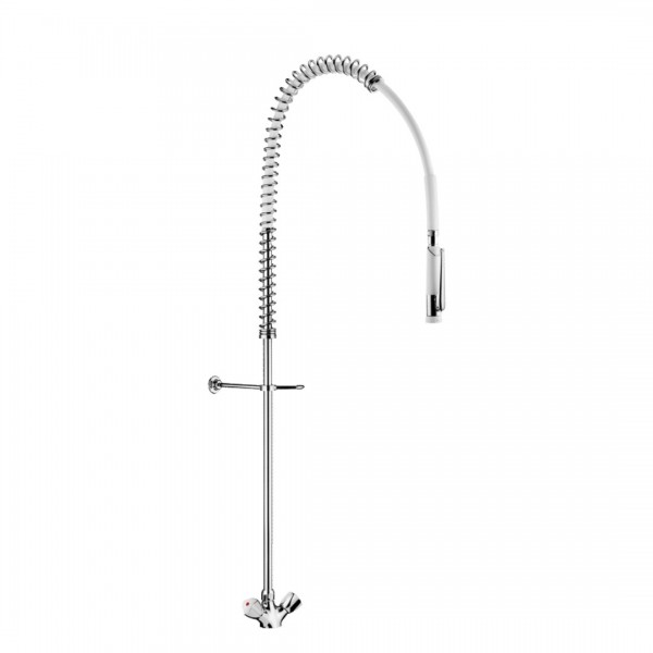 Delabie bateria kuchenna stojąca z wyciąganą wylewką chrom G6633