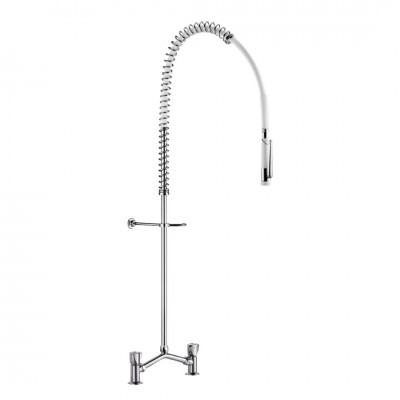 Delabie bateria kuchenna stojąca z wyciąganą wylewką chrom G6533