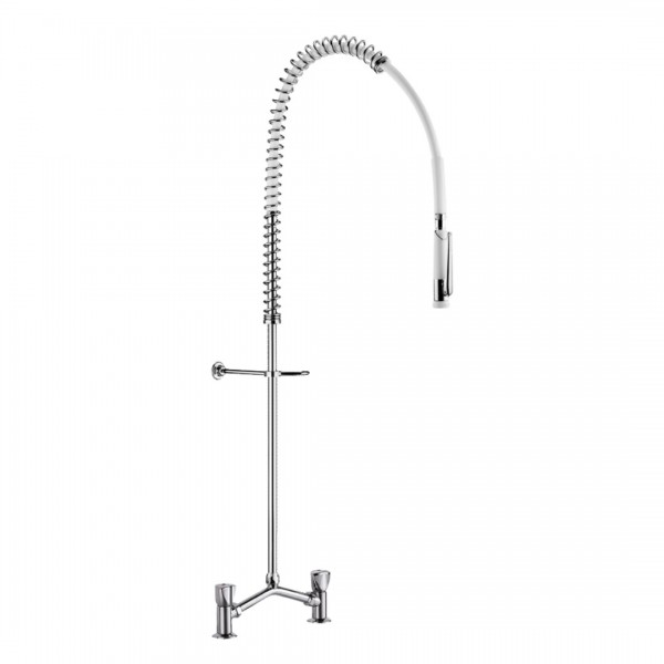 Delabie bateria kuchenna stojąca z wyciąganą wylewką chrom G6533