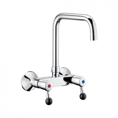 Delabie bateria kuchenna ścienna chrom 5647T2