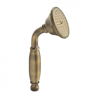 Demm słuchawka prysznicowa biała rączka stare złoto 2443/BR