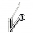 Delabie bateria kuchenna stojąca z wyciąganą wylewką chrom 2211L