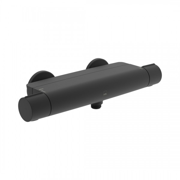 Oras Optima Style bateria prysznicowa termostatyczna ścienna czarny mat 7160N-33