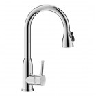 Delabie bateria kuchenna stojąca z wyciąganą wylewką chrom 2597