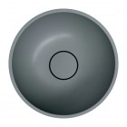 Omnires Shell M+ umywalka nablatowa okrągła 35 cm popielaty szary SHELL350UNAG