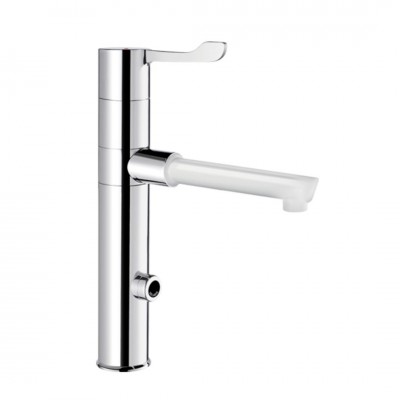 Delabie Tempomatic mix 4 Bioclip bateria elektroniczna umywalkowa z regulatorem temperatury zasilanie 230/12 V chrom 20871T1