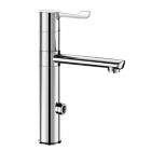 Delabie Tempomatic mix 4 Bioclip bateria elektroniczna umywalkowa z regulatorem temperatury zasilanie 230/12 V chrom 20164T1