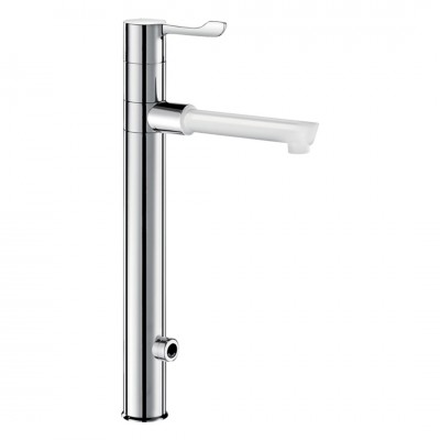 Delabie Tempomatic mix Bioclip bateria elektroniczna umywalkowa z regulatorem temperatury zasilanie 230/12 V chrom 20871T3