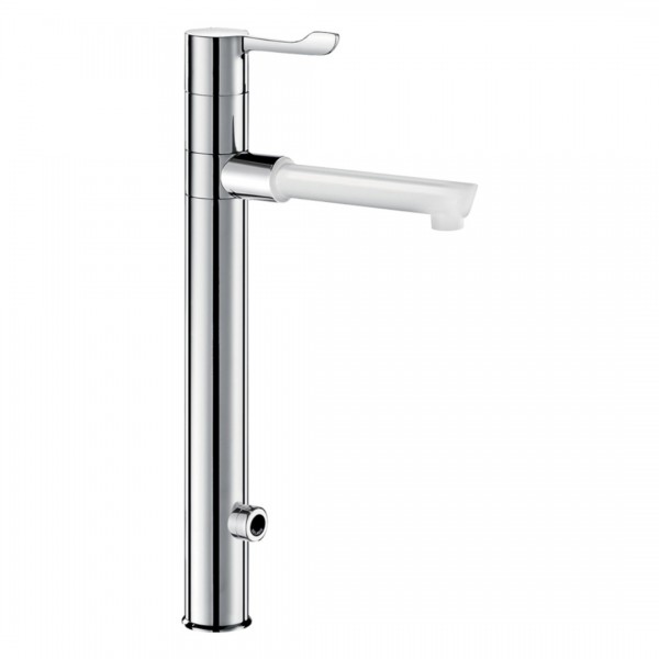 Delabie Tempomatic mix Bioclip bateria elektroniczna umywalkowa z regulatorem temperatury zasilanie 230/12 V chrom 20871T3