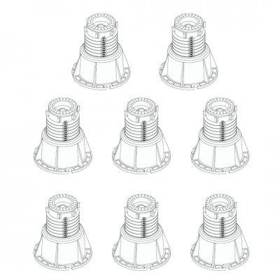 Ronal zestaw 8 nóżek do brodzika FWU.8