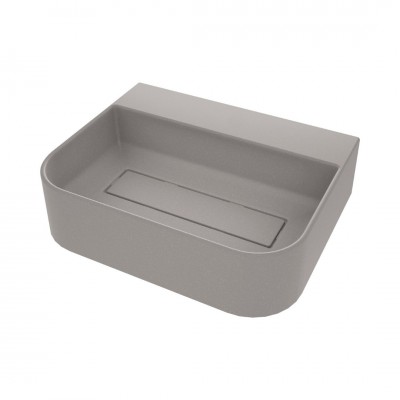 Deante Arnika umywalka nablatowa 50,5x40,5 cm szary metalik CQA_SU5S