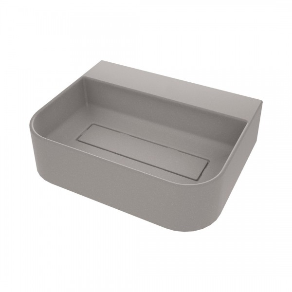 Deante Arnika umywalka nablatowa 50,5x40,5 cm szary metalik CQA_SU5S