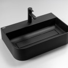 Deante Arnika umywalka nablatowa 50,5x40,5 cm czarny mat CQA_NU5S