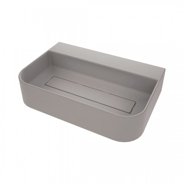 Deante Arnika umywalka nablatowa 60,5x40,5 cm szary metalik CQA_SU6S