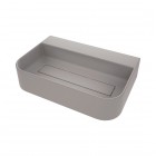 Deante Arnika umywalka nablatowa 60,5x40,5 cm szary metalik CQA_SU6S