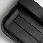 Deante Arnika umywalka nablatowa 60,5x40,5 cm czarny mat CQA_NU6S