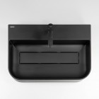 Deante Arnika umywalka nablatowa 60,5x40,5 cm czarny mat CQA_NU6S