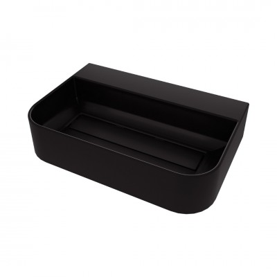 Deante Arnika umywalka nablatowa 60,5x40,5 cm czarny mat CQA_NU6S