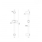 Oltens Alling zestaw prysznicowy ścienny czarny mat 36002300