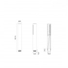 Oltens Alling zestaw prysznicowy ścienny czarny mat 36002300