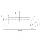 Oltens Molle wylewka wannowa 18,8 cm złoty połysk 39100800