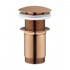 Oltens Rovde korek do umywalki klik klak okrągły bez przelewu miedź szczotkowana 05201610