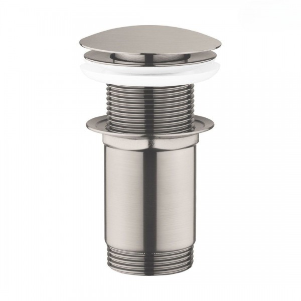 Oltens Rovde korek do umywalki klik klak okrągły bez przelewu nikiel 05201910