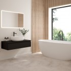 Oltens Molle bateria wannowa wolnostojąca grafit 34300400