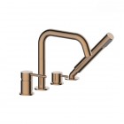 Oltens Molle bateria wannowa 4-otworowa miedź szczotkowana 34200610