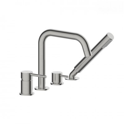 Oltens Molle bateria wannowa 4-otworowa nikiel 34200910