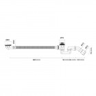 Oltens Fusa przelew wannowy klik-klak chrom 03002100