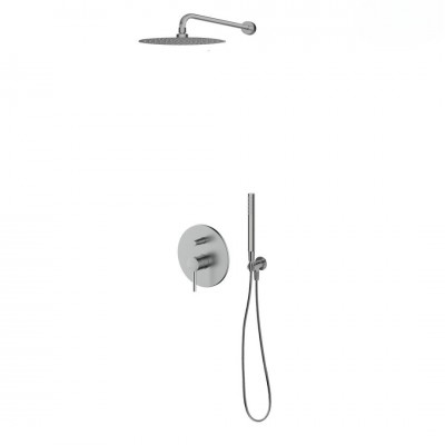 Oltens Molle zestaw prysznicowy podtynkowy deszczownica 30 cm nikiel 36600910