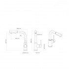 Oltens Myvat bateria kuchenna stojąca z wyciąganą wylewką chrom 35205100