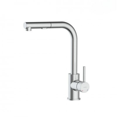 Oltens Myvat bateria kuchenna stojąca z wyciąganą wylewką nikiel 35205910