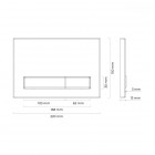 Oltens Torne przycisk spłukujący do WC biały mat 57101900