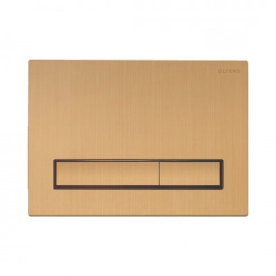 Oltens Torne przycisk spłukujący do WC złoto szczotkowane 57101810