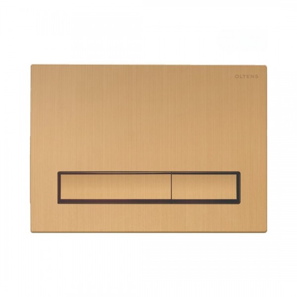 Oltens Torne przycisk spłukujący do WC złoto szczotkowane 57101810