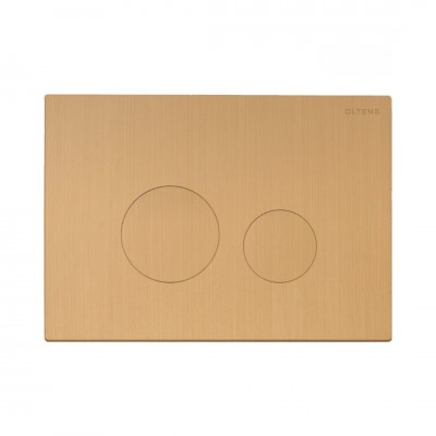 Oltens Lule przycisk spłukujący do WC złoto szczotkowane 57102810