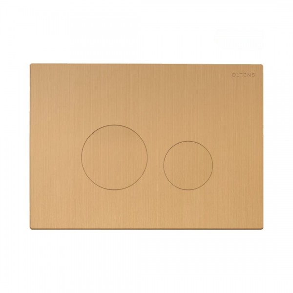 Oltens Lule przycisk spłukujący do WC złoto szczotkowane 57102810