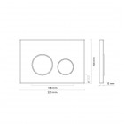 Oltens Lule przycisk spłukujący do WC złoto szczotkowane 57102810