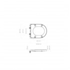 Oltens Jog Stille miska WC wisząca PureRim spłukiwanie wirowe z deską wolnoopadającą Slim biały połysk 42032000