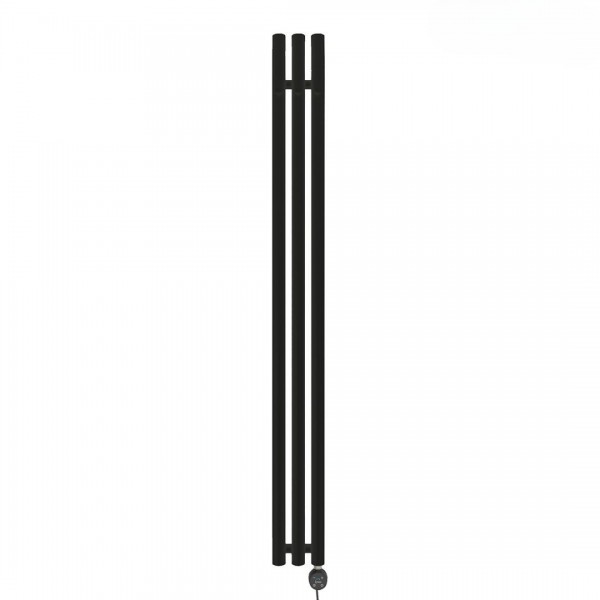 Oltens Stang (e) grzejnik łazienkowy 150x15 cm elektryczny czarny mat 55119300