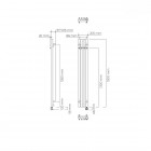 Oltens Stang (e) grzejnik łazienkowy 150x20,5 cm elektryczny biały 55120000
