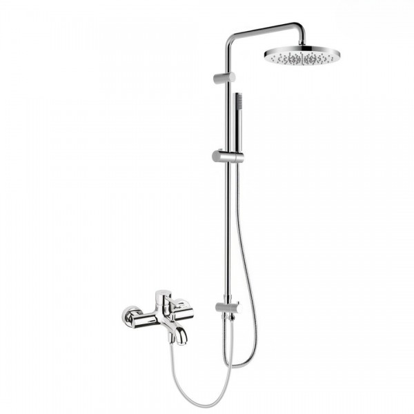 Oltens Molle zestaw wannowy ścienny deszczownica 25 cm chrom 36046100