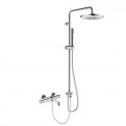 Oltens Hamnes zestaw wannowy ścienny deszczownica 25 cm chrom 36047100