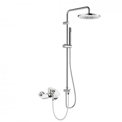 Oltens Vernal zestaw wannowy ścienny deszczownica 25 cm chrom 36049100