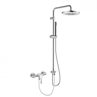 Oltens Molle zestaw prysznicowy ścienny z deszczownicą 25 cm chrom 36050100